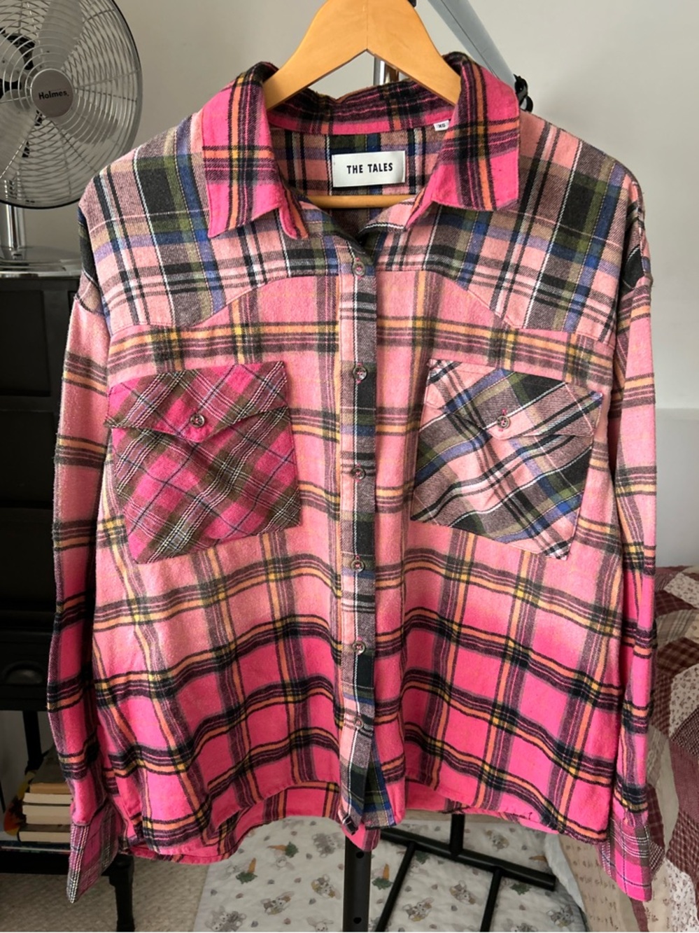 Free People The Tales Plaid Flannel Button Down Shirt